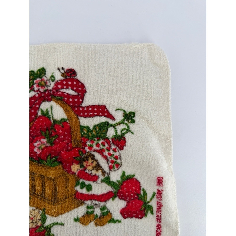 Vintage Strawberry Shortcake Washcloth Cloth 1980 American Greetings (2 pc) - Picture 10 of 12